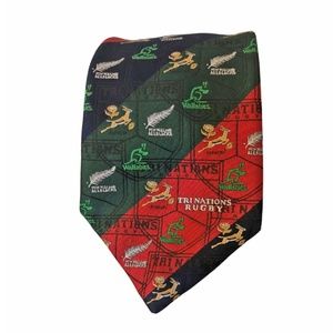 COMME SOiE BY CRAVATEUR 90s Trie Nation Rugby Tie